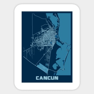 Cancun - Mexico Peace City Map Sticker